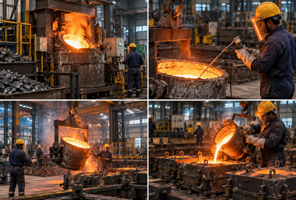 Iron-Melting-Pouring